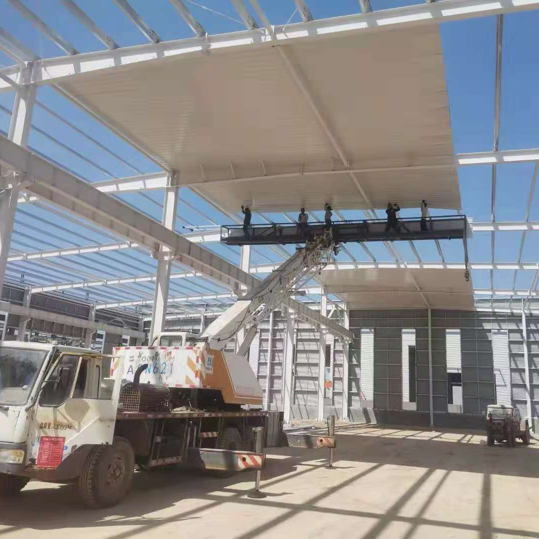 钢结构车间施工视频